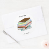 Sticker Rond Livres (Enveloppe)