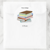 Sticker Rond Livres (Sac)