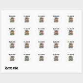 Sticker Rond Livres Autisme Coquette Bow (Feuille)