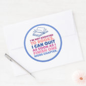 Sticker Rond Livres et lecture (Enveloppe)