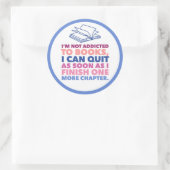 Sticker Rond Livres et lecture (Sac)