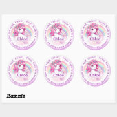 Sticker Rond Livres pour enfants, enfants (Feuille)