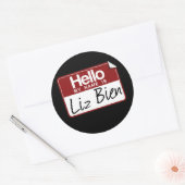STICKER ROND LIZ BIEN (Enveloppe)