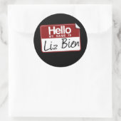 STICKER ROND LIZ BIEN (Sac)