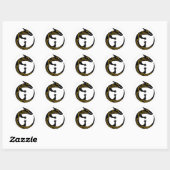 Sticker Rond Lizard (Feuille)