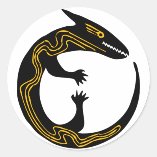 Sticker Rond Lizard (Devant)