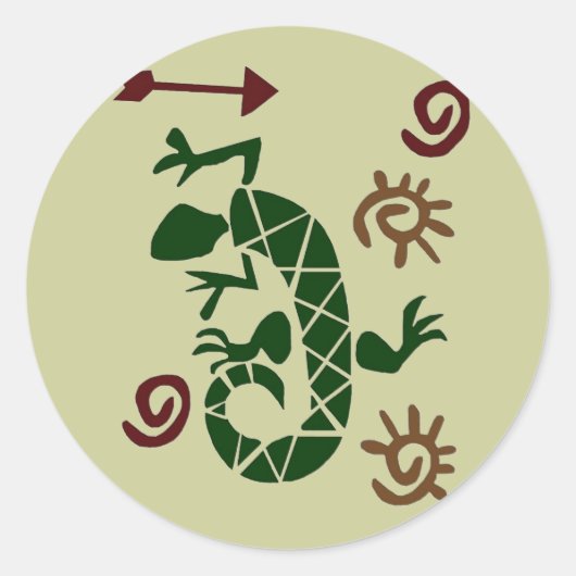 Sticker Rond Lizard (Devant)