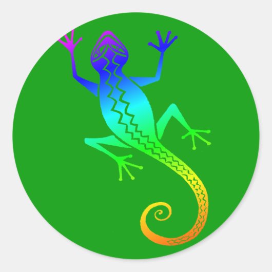 Sticker Rond Lizard /8 (Devant)