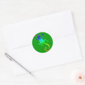 Sticker Rond Lizard /8 (Enveloppe)