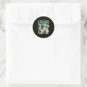 Sticker Rond Lizard Lizard Lizard Funny meme Lizard Bootleg Wei (Sac)