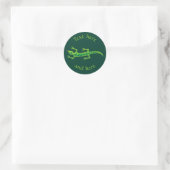 Sticker Rond Lizard vert (Sac)
