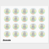 Sticker Rond Lizzy (homonymie) (Feuille)