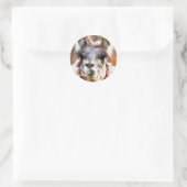 Sticker Rond Llama (Sac)