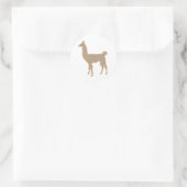Sticker Rond Llama (Sac)