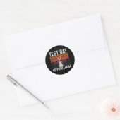 Sticker Rond Llama Camping Jour d'essai No Prob Llama Enseignan (Enveloppe)