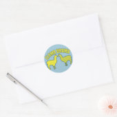 Sticker Rond Llama Drama (Enveloppe)