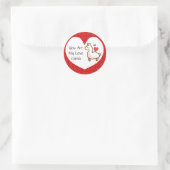 Sticker Rond Llama Madness (Sac)