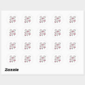 Sticker Rond Llet Ghost Dancer Cute Boo Danser Halloween (Feuille)