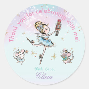 Sticker Rond L'Merci de Noël des Noirs-Noirs est préféré