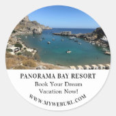 Sticker Rond Location de photo promotion commerciale (Devant)