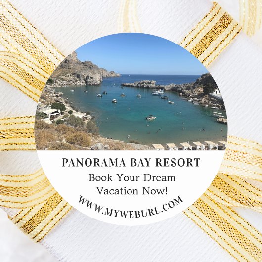 Sticker Rond Location de photo promotion commerciale