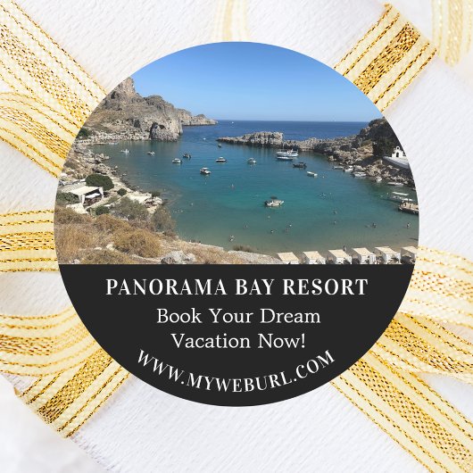 Sticker Rond Location de photo promotion commerciale