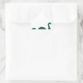 Sticker Rond Loch Ness Monster (Sac)
