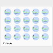 Sticker Rond Loch Ness Monster (Feuille)