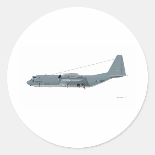 Sticker Rond Lockheed AC-130 Specter (Devant)