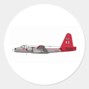 Sticker Rond Lockheed P-2V Neptune Tanker