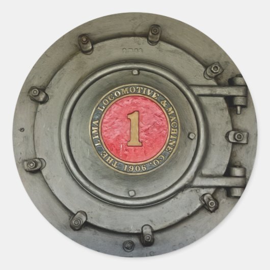 Sticker Rond Locomotive de Lima (Devant)