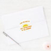Sticker Rond L'odeur de l'application de la loi le matin (Enveloppe)