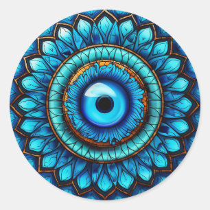 Sticker Rond L'oeil du dragon
