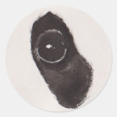 Sticker Rond L'Œil du Panda – Collection des Regards (Devant)