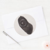 Sticker Rond L'Œil du Panda – Collection des Regards (Enveloppe)