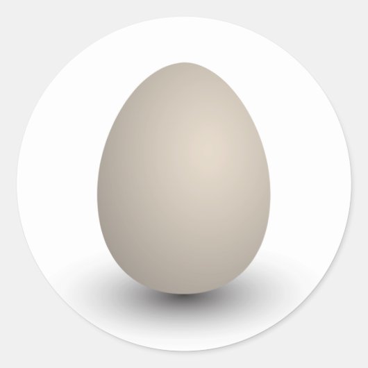 Sticker Rond l'oeuf parfait (Devant)