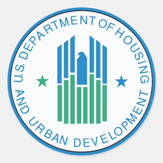 Sticker Rond Logement et développement urbain (Devant)