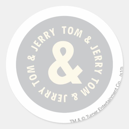 Sticker Rond Logo 1 Tom et Jerry Round (Devant)