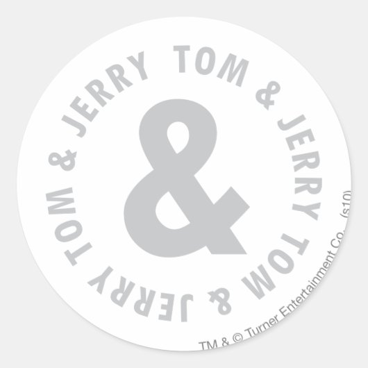 Sticker Rond Logo 2 Tom et Jerry Round (Devant)