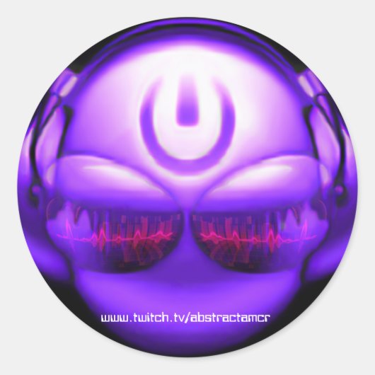 Sticker Rond Logo Abstractamcr (Devant)