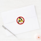 Sticker Rond Logo anarcho-communiste (Enveloppe)
