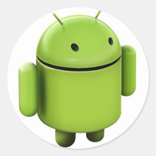 Sticker Rond Logo Android (Devant)