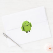 Sticker Rond Logo Android (Enveloppe)