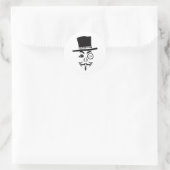 Sticker Rond Logo AntiSec AntiSecurity Hacker (Sac)