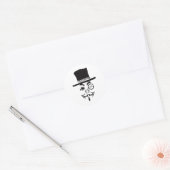 Sticker Rond Logo AntiSec AntiSecurity Hacker (Enveloppe)