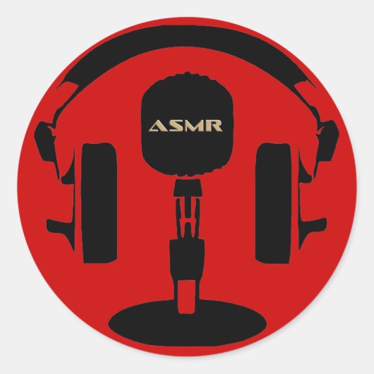 Sticker Rond Logo ASMR (Devant)