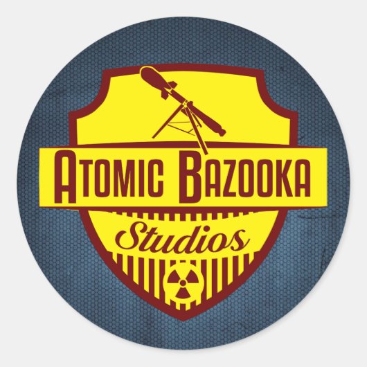 Sticker Rond Logo Atomic Bazooka (Devant)