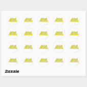 Sticker Rond Logo Batgirl (Feuille)