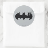 Sticker Rond Logo Batman Classique Dissolé En Batats (Sac)
