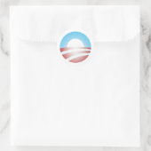 Sticker Rond Logo Big O Barack Obama (Sac)